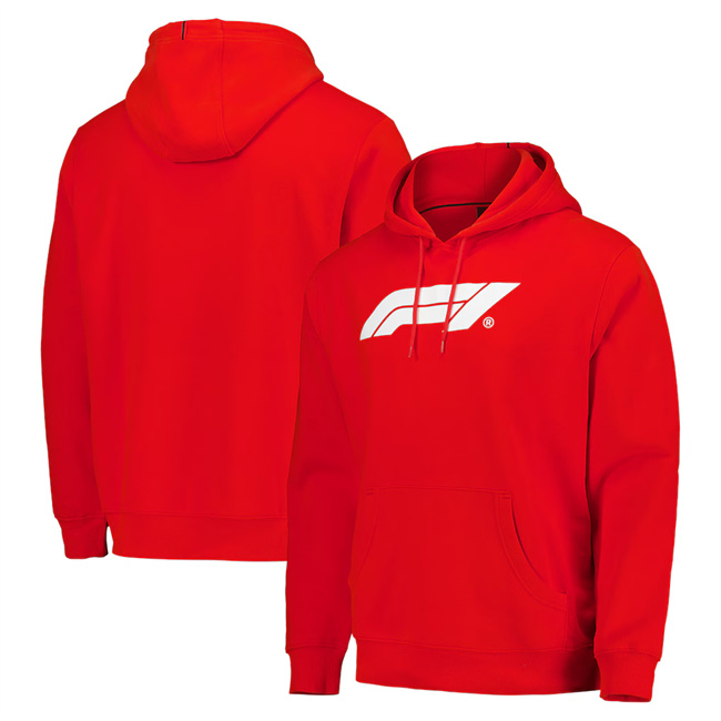 Men's Formula 1 Essentials Logo Red Overhead Hoodie